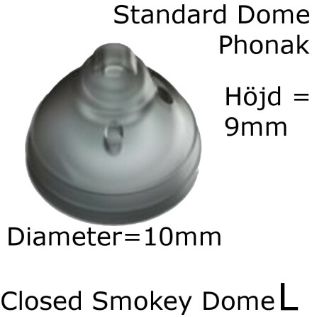 Closed Smokey Dome L 1-Pack - Phonak 054-1992