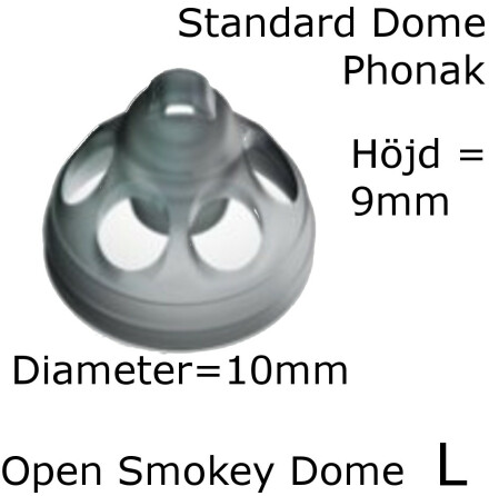 Open Smokey Dome L 1-Pack - Phonak 054-1989