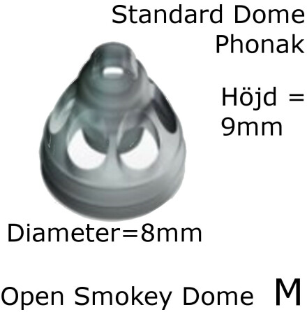 Open Smokey Dome M 1-Pack - Phonak 054-1988