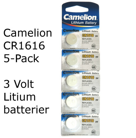 CR1616 5-Pack Camelion Litium 3 Volt