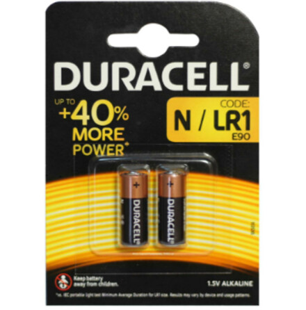 N / LR1 2-Pack Duracell Alkaline 1,5V AM5 MN9100 UM5