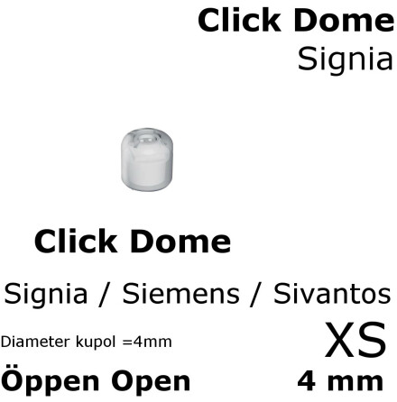 __ Click Dome 4 mm ppen Open - Signia 10426024