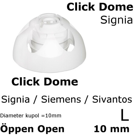 __ Click Dome 10 mm ppen Open - Signia 10426023