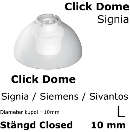 __ Click Dome 10 mm Stngd Closed - Signia 10426021