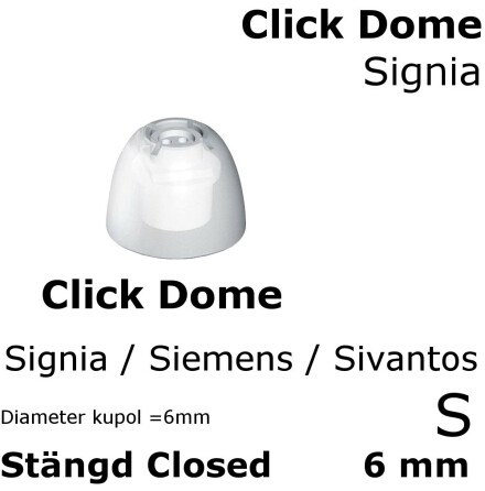 __ Click Dome 6 mm Stngd Closed - Signia 10426025