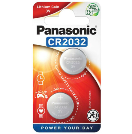 CR2032 2-Pack Panasonic Litium 3V