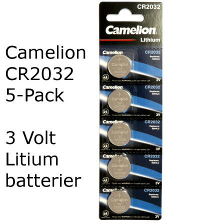 CR2032 5-Pack Camelion Litium 3 Volt