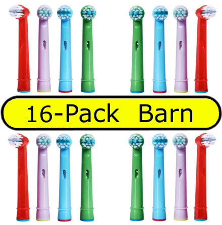 16-Pack Kompatibla Tandborsthuvuden EB-10A till barn