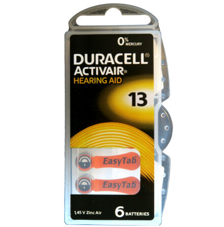 13 6-Pack DURACELL - Hrapparatsbatterier