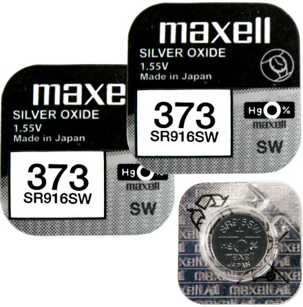 373 2-Pack SR916SW Klockbatteri Silveroxid 1.55V - Maxell