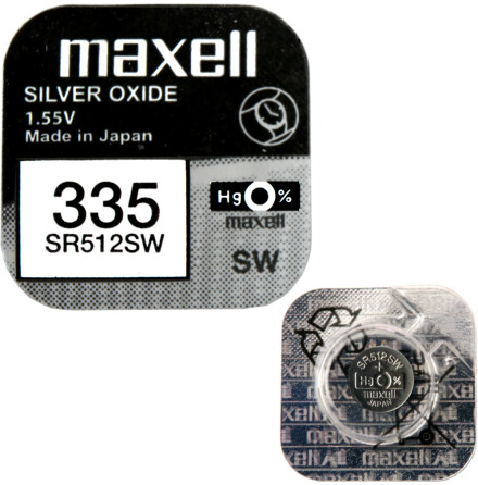 335 SR512SW Klockbatteri Silveroxid 1.55V - Maxell