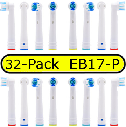 32-Pack Kompatibla Tandborsthuvud EB17-P