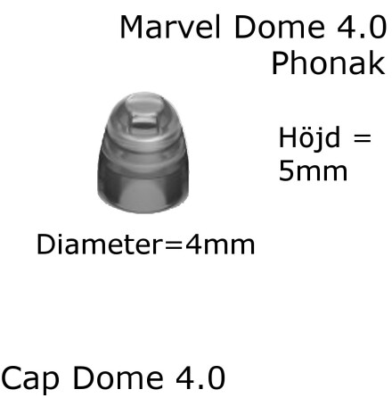  Cap Dome 4.0 Marvel SDS 4.0 - Phonak 054-0788