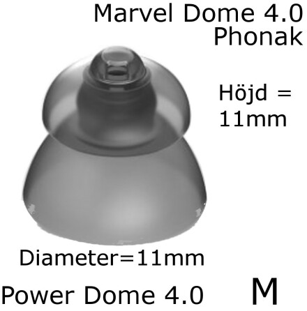  Power Dome 4.0 M Marvel SDS 4.0 - Phonak 054-0821
