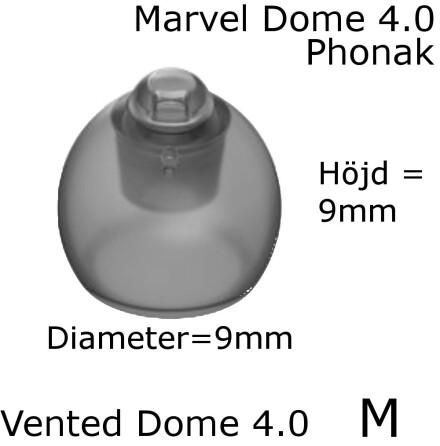  Vented Dome 4.0 M Marvel SDS 4.0 - Phonak 054-0810